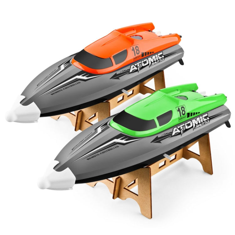 EB02 2.4G Wireless RC Boat Circulating Water-Cooled High-Speed Speedboat Racing Boat Model Toy(Orange)