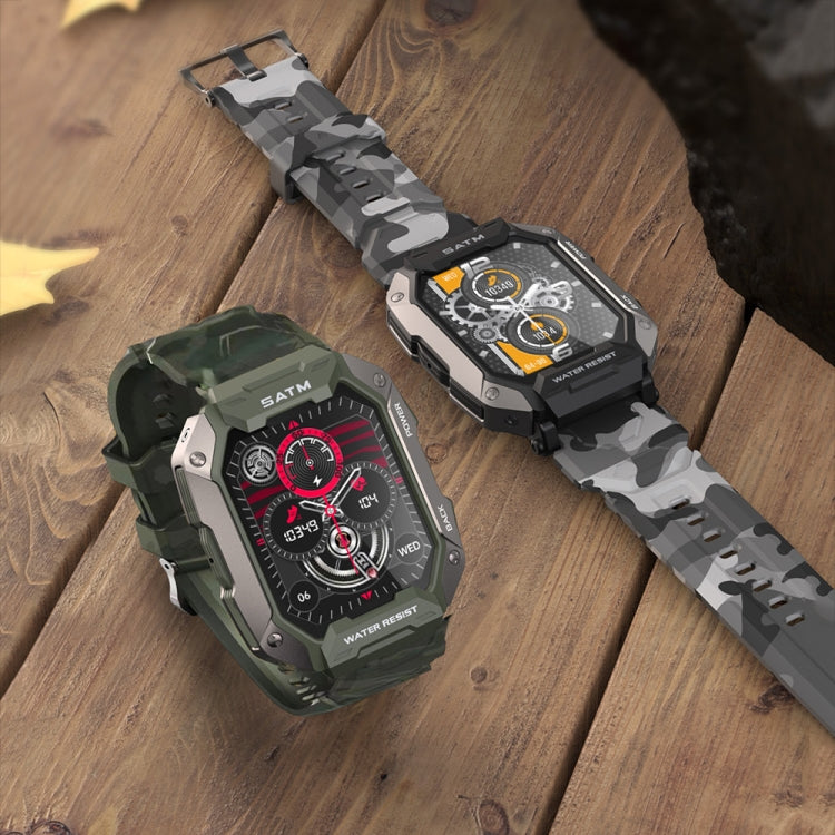 C20Plus 1.81-inch Health Monitoring Waterproof Bluetooth Call Smart Watch, Color: Camouflage Green - Smart Watches by PMC TechLife | Online Shopping South Africa | PMC TechLife | Buy Now Pay Later Mobicred