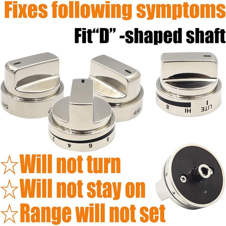 Oven Stove Knob Assembly For AEZ73453509/AEZ72909008(Silver) - Replacement Accessories by PMC Jewellery | Online Shopping South Africa | PMC Jewellery | Buy Now Pay Later Mobicred