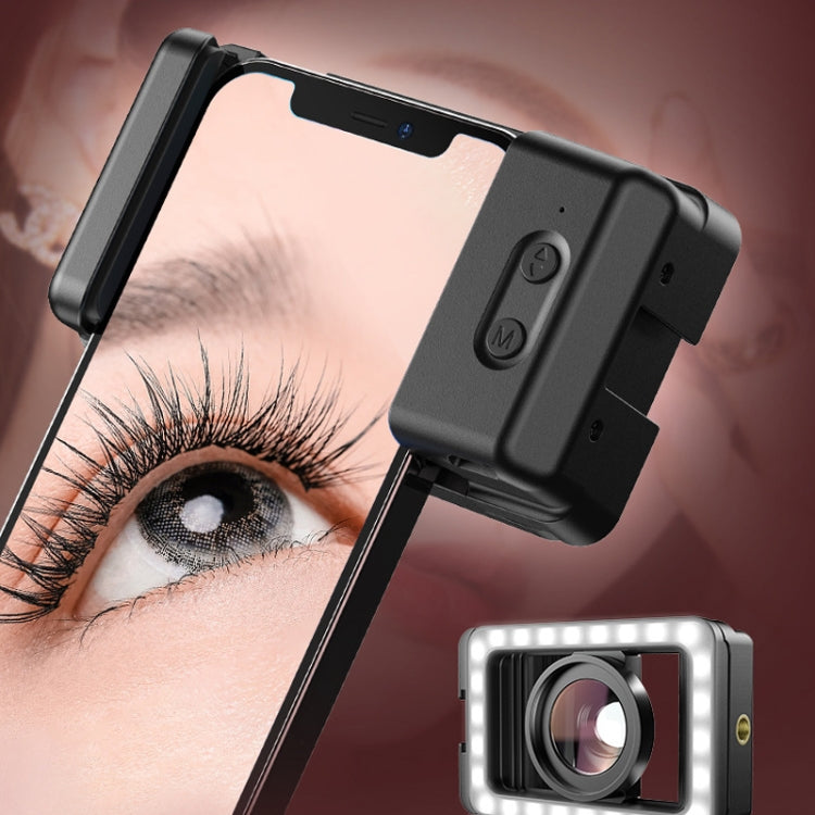APEXEL 15X Macro Lens With LED Fill Light Phone Holder Clamp