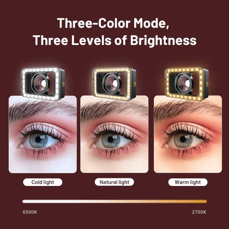 APEXEL 15X Macro Lens With LED Fill Light Phone Holder Clamp