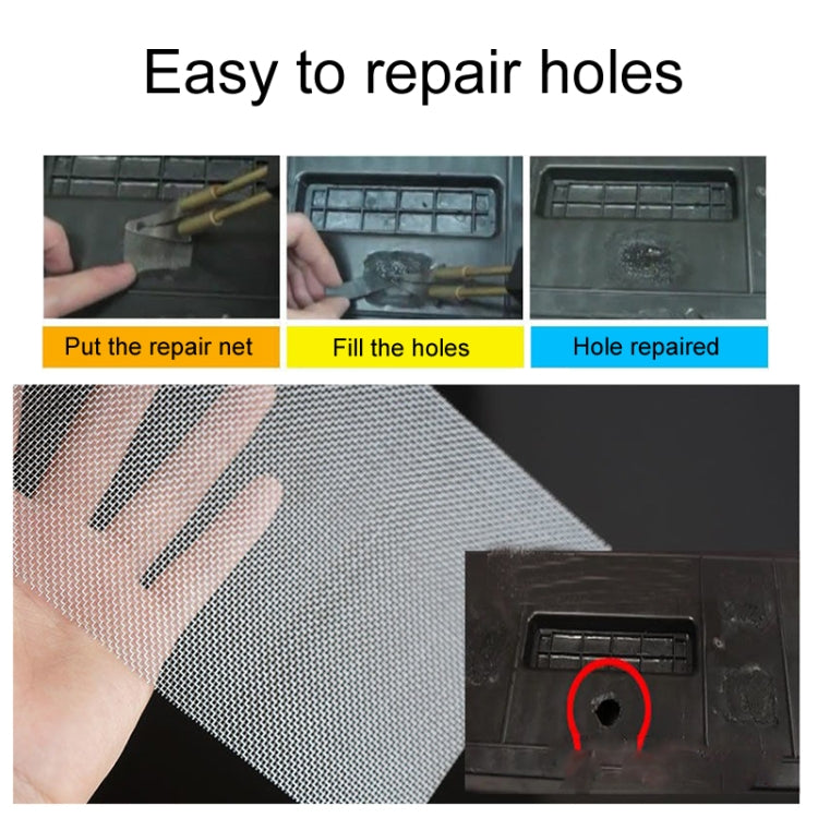 5 x 15cm 2pcs Plastic Repair Mesh Car Bumper Crack Fixing Mesh - Hand Tool Sets by PMC TechLife | Online Shopping South Africa | PMC TechLife | Buy Now Pay Later Mobicred