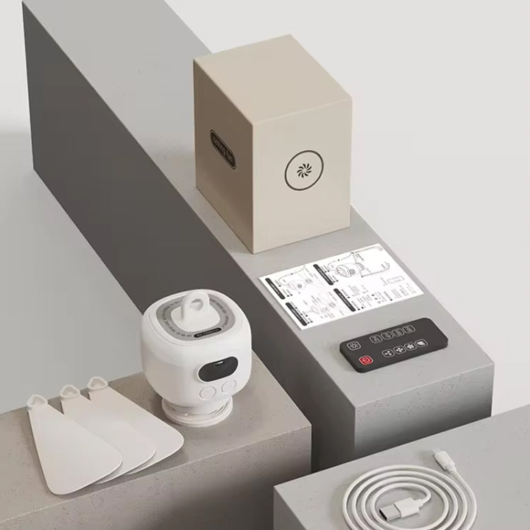 Mini Ceiling Fan Portable Camping Fan With Light & Remote Built In 8000mAh Battery(White) - Electric Fans by PMC TechLife | Online Shopping South Africa | PMC TechLife | Buy Now Pay Later Mobicred
