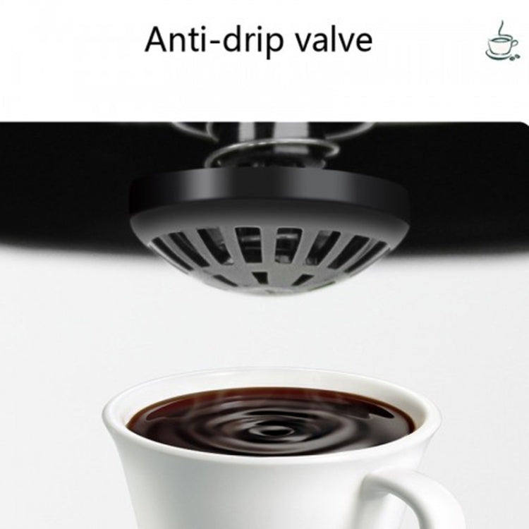 HOMEZEST 600W 0.65L Automatic Drip Coffee Maker with Glass Carafe 2-6 Cup Capacity(323 Black EU Plug) - free shipping - PMC Jewellery - Order now!