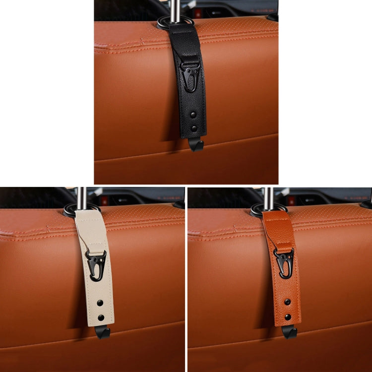 Car Seat Back Multifunctional Storage Metal Hook(Black)