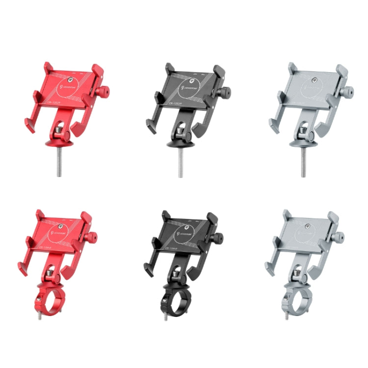 JOHORSE Bicycle Shockproof Mobile Phone Holder Motorcycle Riding Equipment, Color: Stem Red - Holders by JOHORSE | Online Shopping South Africa | PMC Jewellery | Buy Now Pay Later Mobicred