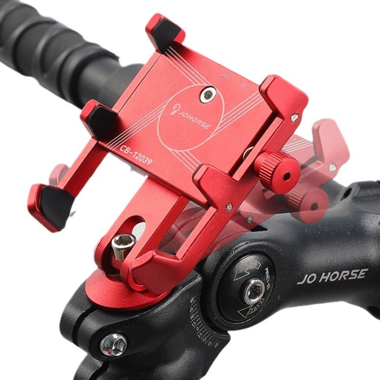 JOHORSE Bicycle Shockproof Mobile Phone Holder Motorcycle Riding Equipment, Color: Stem Red - Holders by JOHORSE | Online Shopping South Africa | PMC Jewellery | Buy Now Pay Later Mobicred