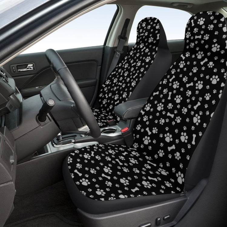 Car Universal Printed Seat Protector Automobile Decoration Supplies, Style: Footprint And Bone - free shipping - PMC TechLife - Order now!