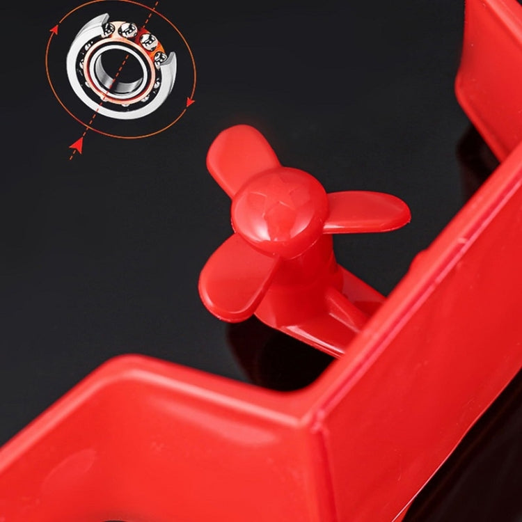 Car Mini Rear Wing Without Punching Decorative Stickers, Color: Red With Wind Leaves