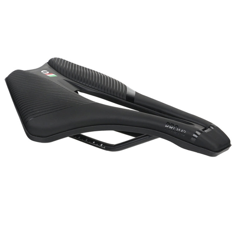 TOSEEK Bicycle Shock-absorbing Comfortable Widened Saddle(Black)