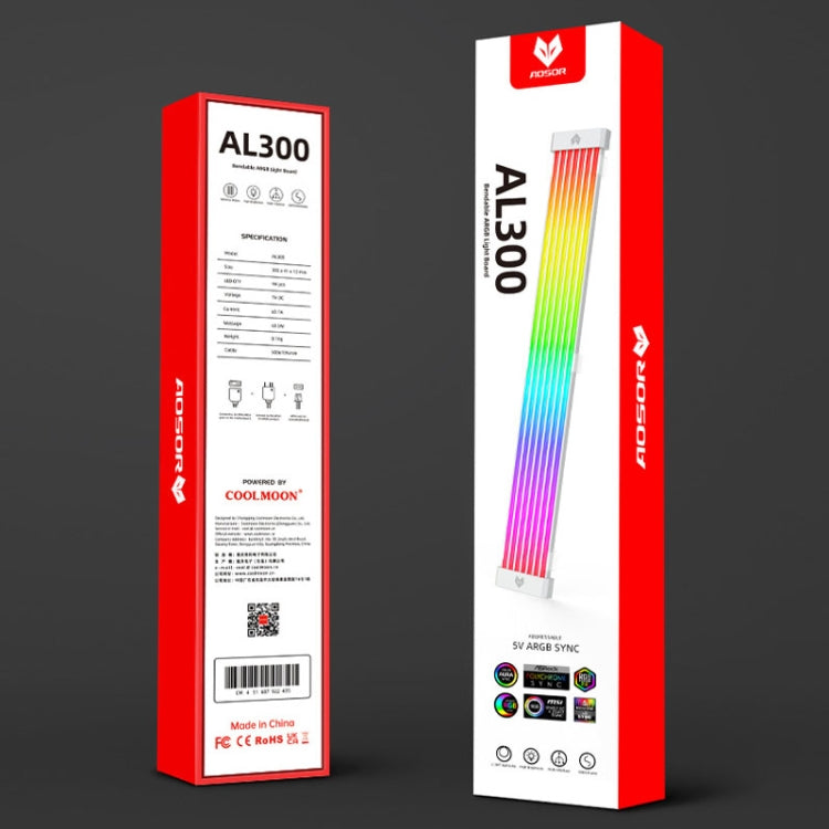 AOSOR AL300 Computer Glow Line ARGB Neon Cable Motherboard Chassis Light Strip Light Board Decoration(Black) - free shipping - PMC Jewellery - Order now!