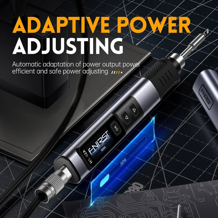 FNIRSI Portable Constant Temperature Soldering Iron Set, Model: HS-02B Standard 3 Head - free shipping - PMC Jewellery - Order now!