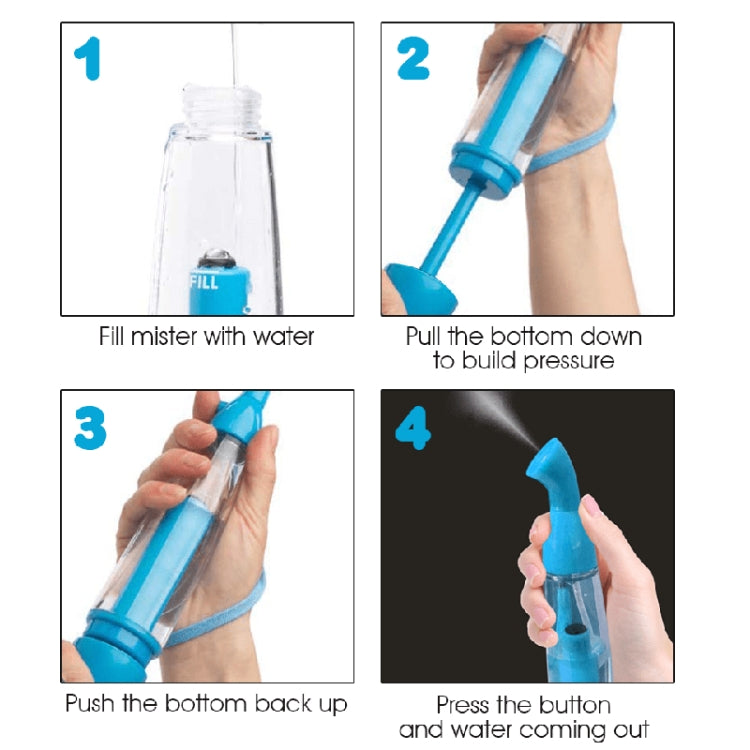 Portable Spray Hydrator Mini Home Air Pressure Spray Bottle(Red)