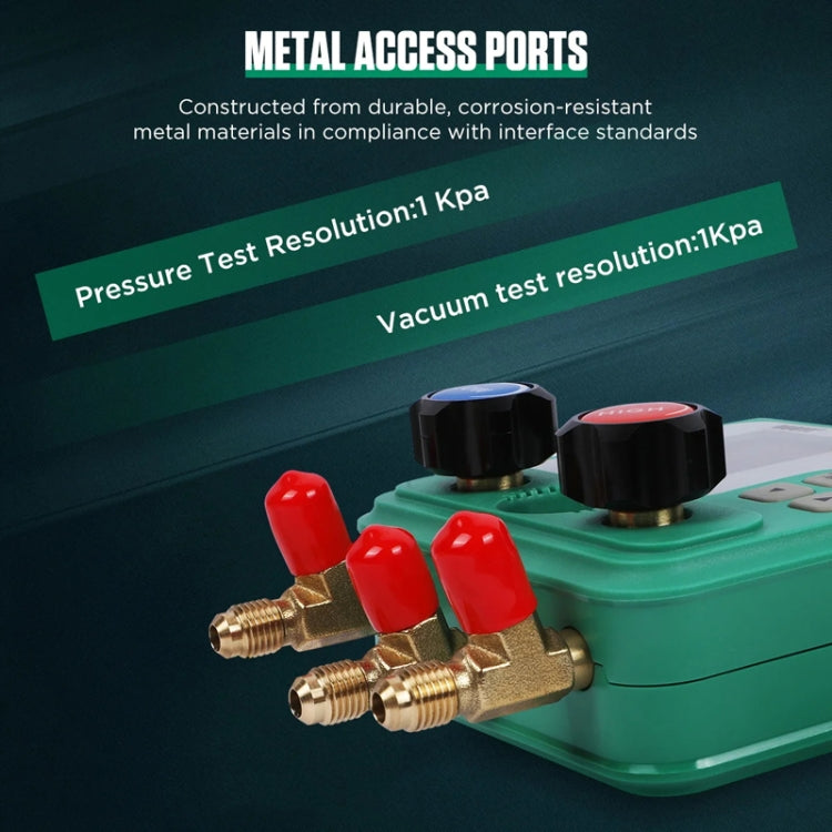 11pcs / Set DUOYI DY523 Automotive Vacuum Pressure Gauge Liquid Charge Fluorine Repair Electronic Refrigerant Meter
