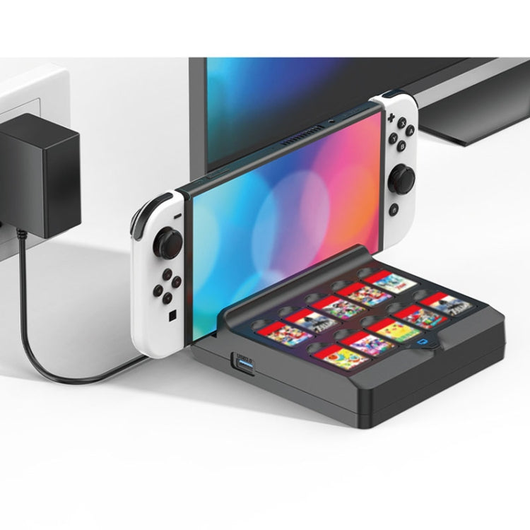 For Switch / Switch OLED Iplay NG-SW279 Cast Screen Charger Video Conversion Dock With Storage(Black) - free shipping - PMC Jewellery - Order now!