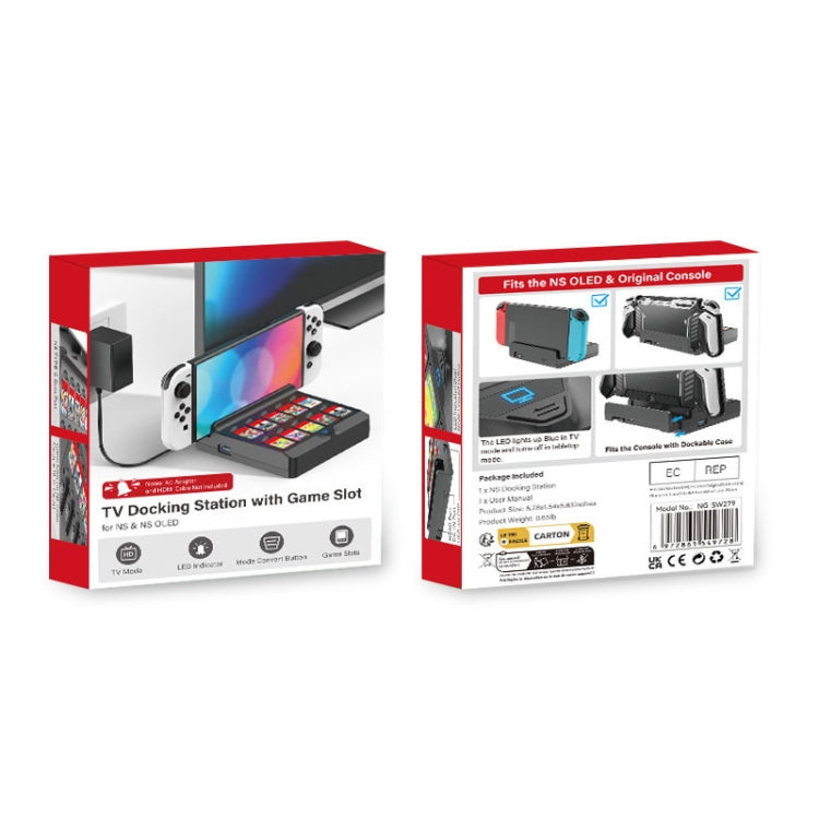 For Switch / Switch OLED Iplay NG-SW279 Cast Screen Charger Video Conversion Dock With Storage(Black) - free shipping - PMC Jewellery - Order now!