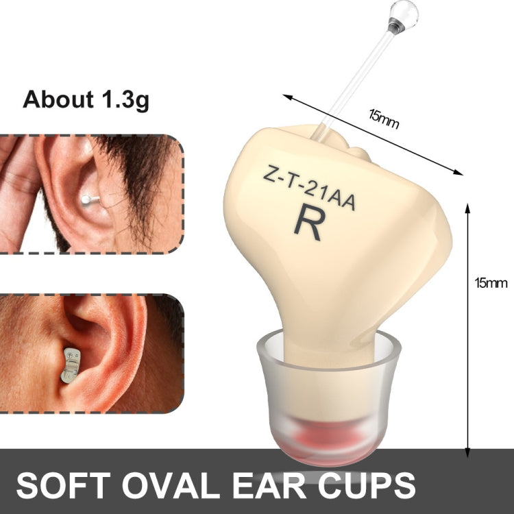 1pair Invisible In-Ear Hearing Aid Sound Amplifier For The Elderly And Hearing Impaired(Skin) - free shipping - PMC Jewellery - Order now!