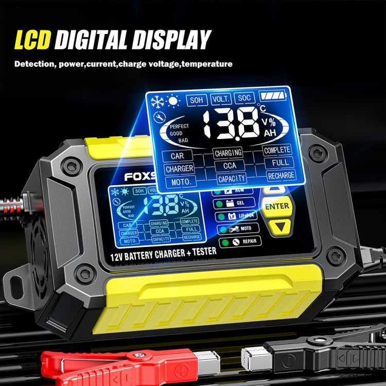FOXSUR Cars Motorcycles 12V Lithium Cattery Charger With Battery Detection(AU Plug)