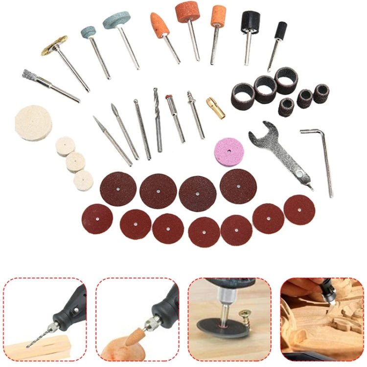 VICOVER Small Adjustable Speed Electrical Grinder Set Jade Carving Pen Polishing Tool EU Plug, Model: 147pcs Parts+Soft Shaft - free shipping - PMC Jewellery - Order now!