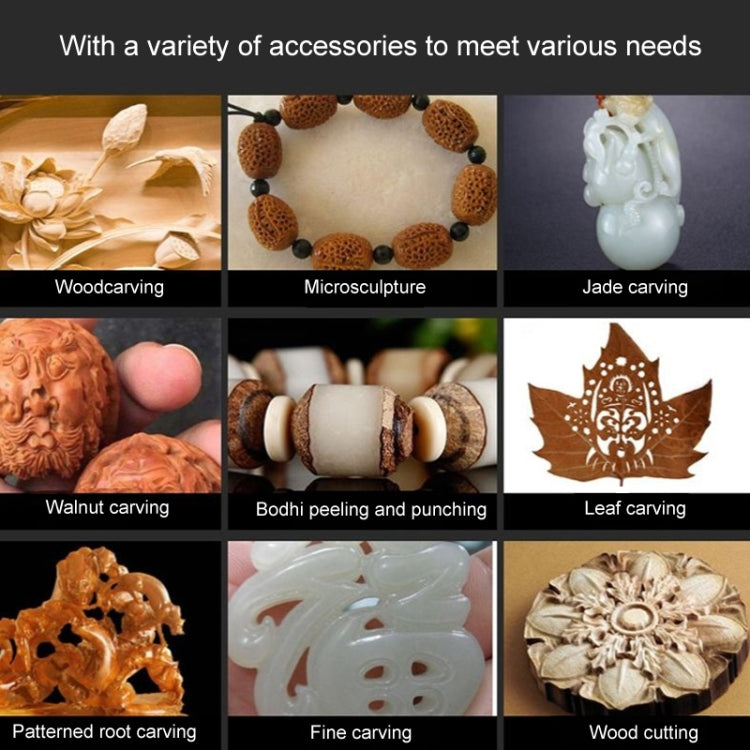 VICOVER Small Adjustable Speed Electrical Grinder Set Jade Carving Pen Polishing Tool EU Plug, Model: 100pcs Parts - Abrasive Tools & Accessories by VICOVER | Online Shopping South Africa | PMC TechLife | Buy Now Pay Later Mobicred