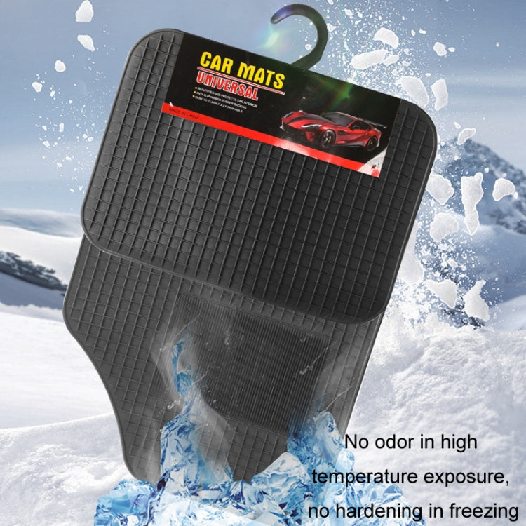 4pcs/Set Car PVC Anti-slip Water-resistant Durable Floor Mats(Square)