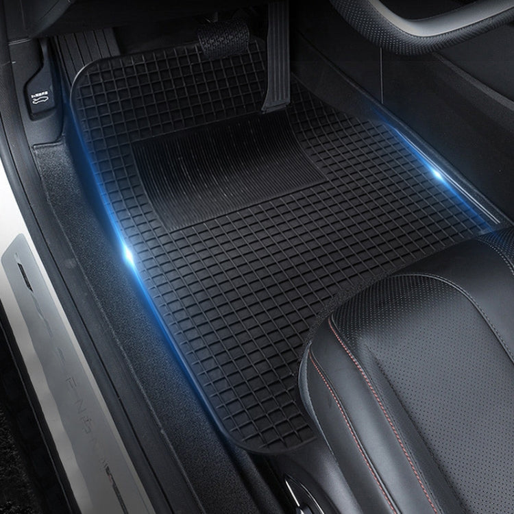 4pcs/Set Car PVC Anti-slip Water-resistant Durable Floor Mats(Stripes)