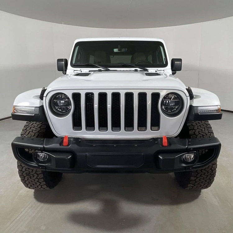 For 07-23 Jeep Wrangler JK/JL/JT Front Bumper Trailer Hook Cover(Red) - Towing Bars by PMC TechLife | Online Shopping South Africa | PMC TechLife | Buy Now Pay Later Mobicred