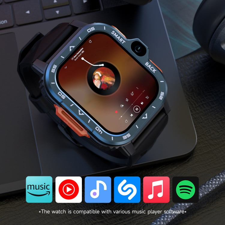 LOKMAT APPLLP 4 MAX 2.02-inch Android 8.1 Full Network Wifi Card Bluetooth Smart Watch(Silver) - free shipping - PMC Jewellery - Order now!