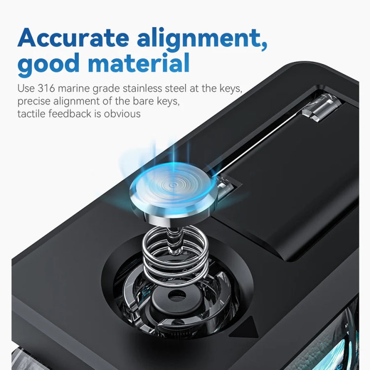 For DJI Osmo Action 3 / 4 TELESIN OA-WTP-003 45m Waterproof Shell Sealed Diving Case - Case & Bags by TELESIN | Online Shopping South Africa | PMC Jewellery | Buy Now Pay Later Mobicred