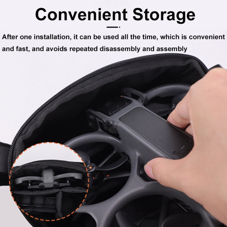 For DJI Avata 2 CQT Aluminum Alloy Drone Gimbal Lens Anti-collision Bumper(Black) - free shipping - PMC Jewellery - Order now!