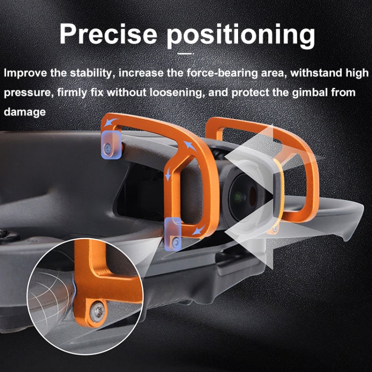 For DJI Avata 2 CQT Aluminum Alloy Drone Gimbal Lens Anti-collision Bumper(Orange) - Other by CQT | Online Shopping South Africa | PMC Jewellery | Buy Now Pay Later Mobicred