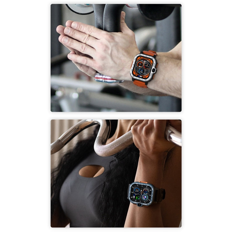 LOKMAT APPLLP 4 MAX 2.02-Inch Android 8.1 Full Network Wifi Card Bluetooth Smart Watch(Silver 64G) - free shipping - PMC Jewellery - Order now!