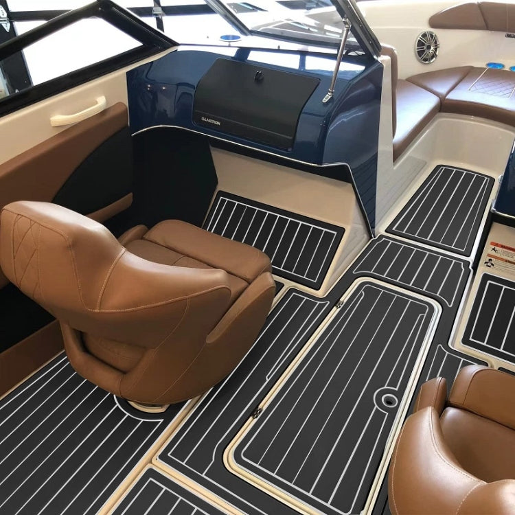 240x45x0.6cm Black White Yacht Imitation Teak Anti-Slip Deck EVA Mat - Floor Mats by PMC TechLife | Online Shopping South Africa | PMC TechLife | Buy Now Pay Later Mobicred