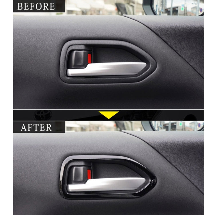 For Toyota 2022 VOXY/NOAH 90 Series Right-hand Drive Door Handle Patch Frame(Piano Black)