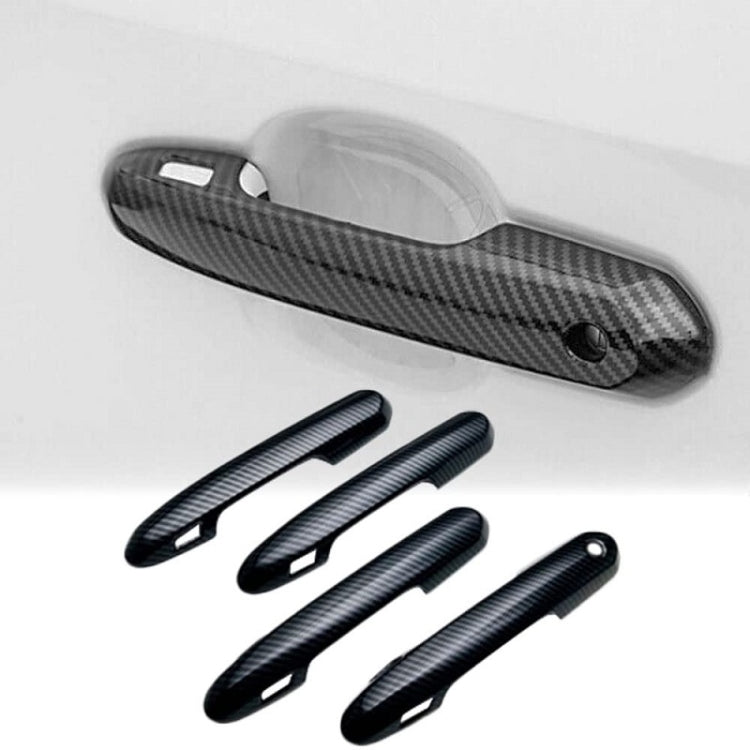 For 2023 Toyota Crown Right-hand Drive Door Handle Protection Cover Decoration(Carbon Fiber)