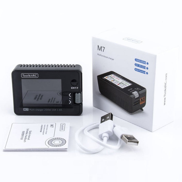 ToolkitRC M7 Boat Model Aviation Li-Po Battery Balance Charger(Black)