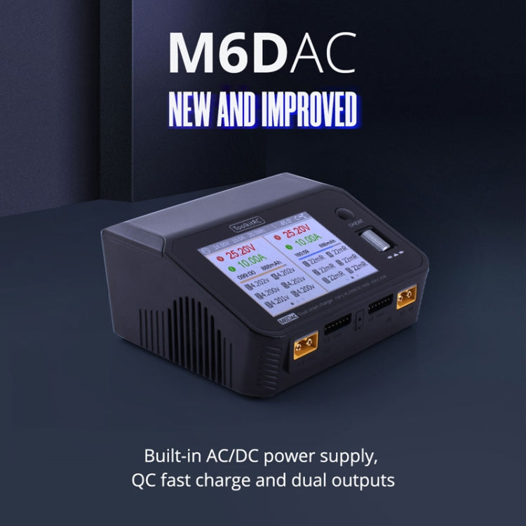 ToolkitRC M6DAC Dual Way Aeromodelling Drone Li-Po Battery Balance Charger(US Plug) - free shipping - PMC Jewellery - Order now!
