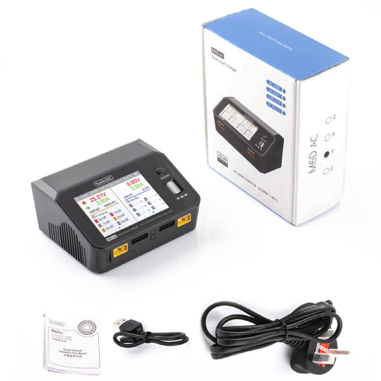 ToolkitRC M6DAC Dual Way Aeromodelling Drone Li-Po Battery Balance Charger(EU Plug) - free shipping - PMC Jewellery - Order now!