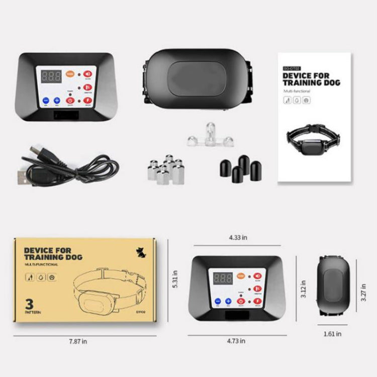 1 Drag 3 Pet Electronic Fence Wireless Dog Trainer Smart Electric Shock Dog Collar(Black) - Training Aids by PMC TechLife | Online Shopping South Africa | PMC TechLife | Buy Now Pay Later Mobicred