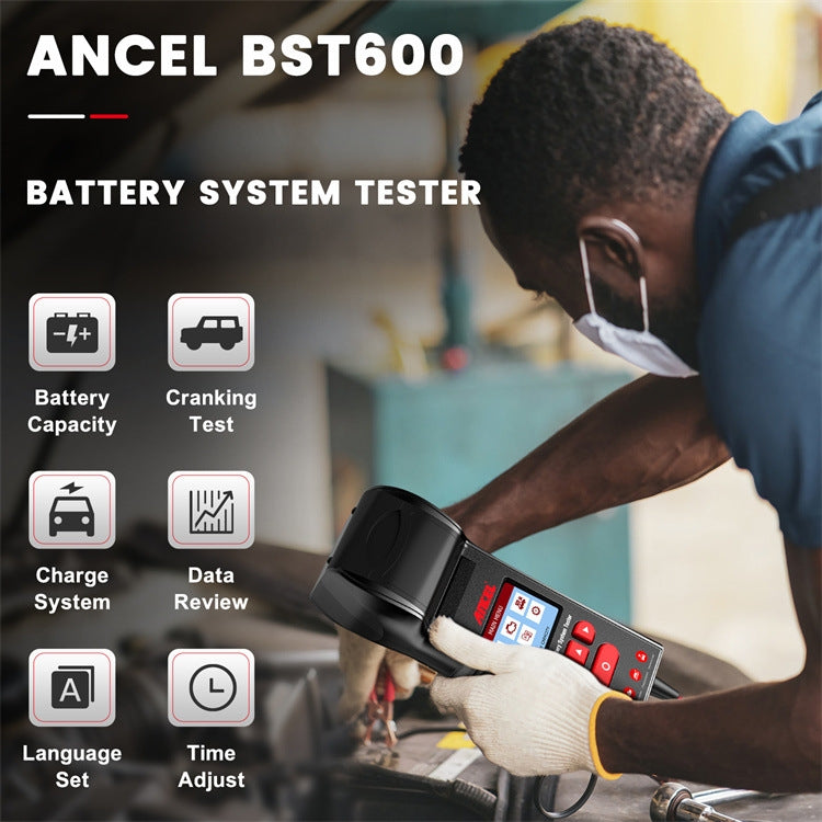 ANCEL 12V/24V Printer-Type Car Battery Tester Battery Power CCA Internal Resistance Life Detector(BST600) - free shipping - PMC Jewellery - Order now!