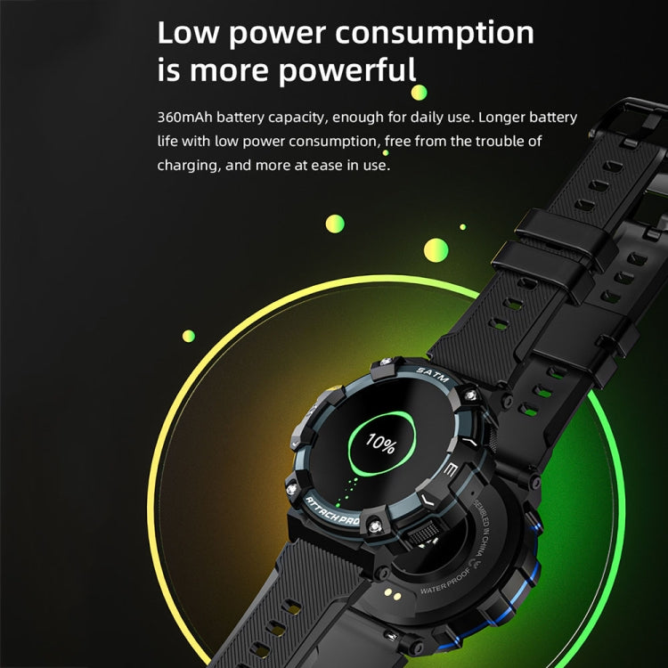 LOKMAT ATTACK 2 PRO 1.39-Inch 5ATM Waterproof Health Monitoring Bluetooth Smart Watch(Gold) - free shipping - PMC Jewellery - Order now!