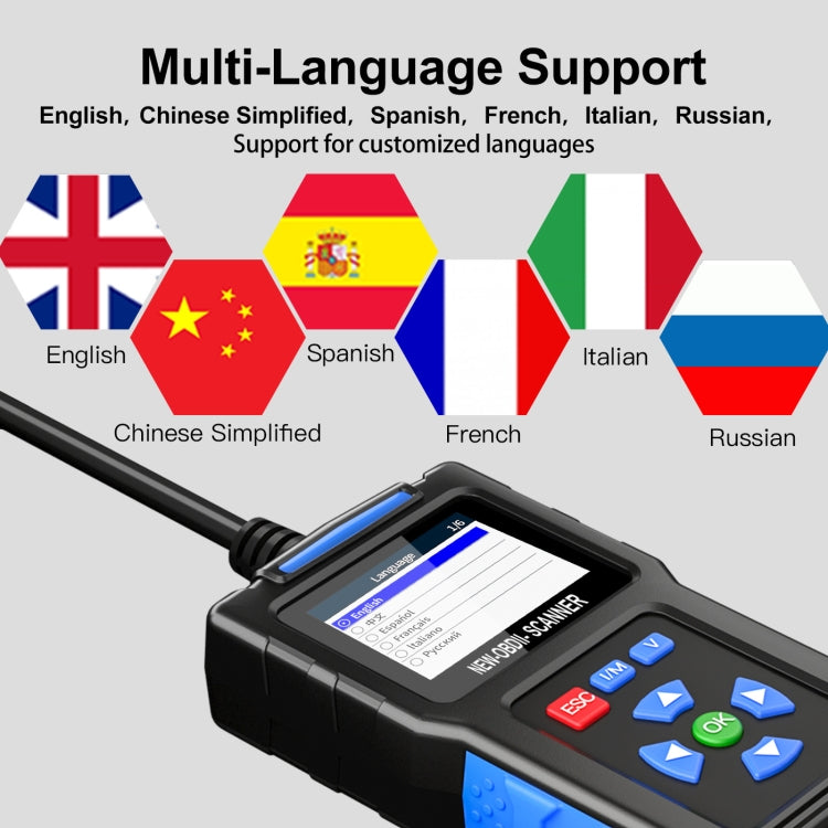 Automobile Fault Diagnostic Instrument OBD2 Engine Tester ELM327(T200)