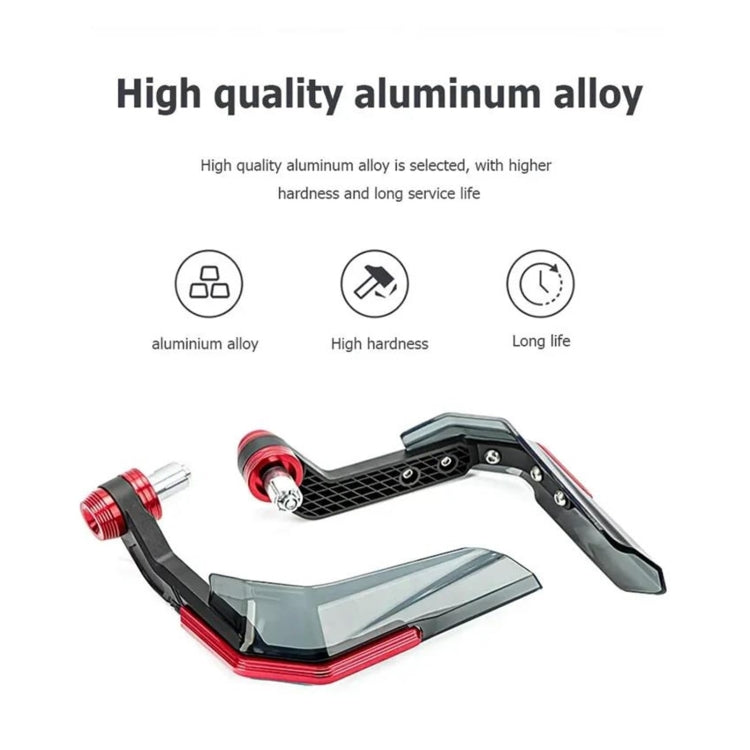 4 In 1 Motorcycle Modification Accessories Horn Windshield Windproof Protective Cover+Handlebar Plastic Throttle Grip Accessories(Blue)