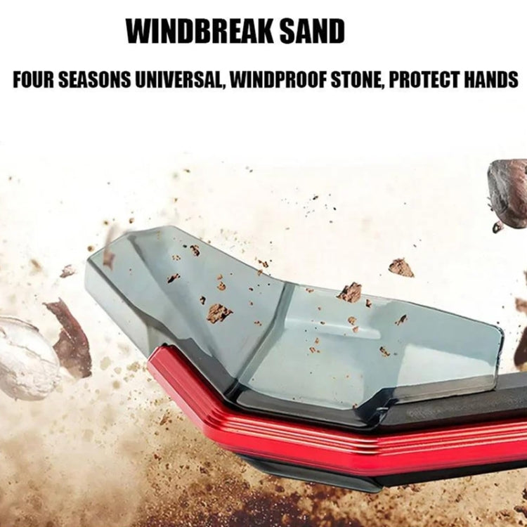 4 In 1 Motorcycle Modification Accessories Horn Windshield Windproof Protective Cover+Handlebar Plastic Throttle Grip Accessories(Blue) - Grips by PMC TechLife | Online Shopping South Africa | PMC TechLife | Buy Now Pay Later Mobicred