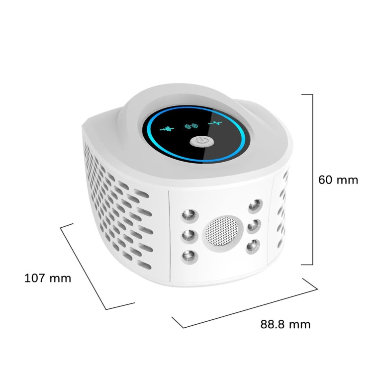 QSQ218 Multifunctional LED Household Indoor High-power Ultrasonic Mouse Repellent UK Plug(White)