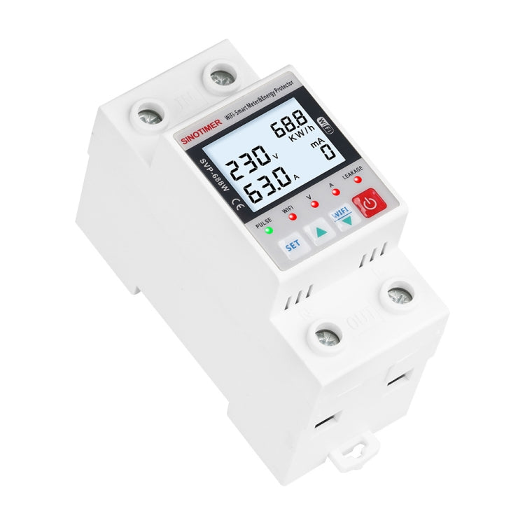SINOTIMER SVP-688W-L TUYA APP WiFi Smart Circuit Breaker Over Under Voltage Protector