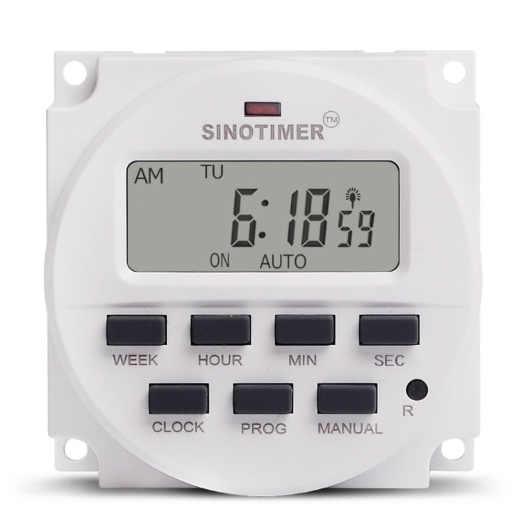 SINOTIMER TM618SH 1 Second Interval Digital LCD Timer Switch Programmable Time Relay 110V