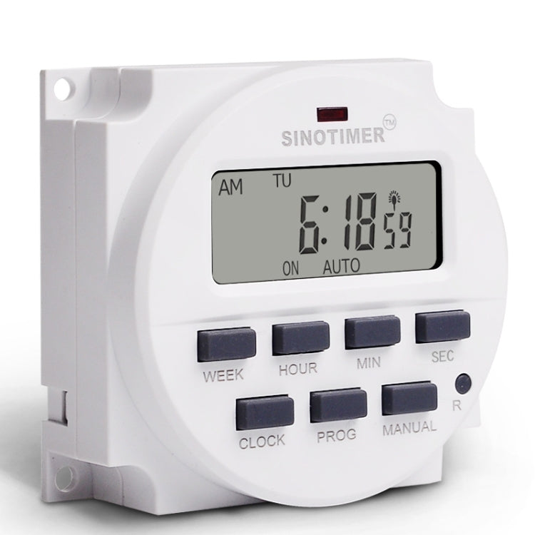 SINOTIMER TM618SH 1 Second Interval Digital LCD Timer Switch Programmable Time Relay 220V