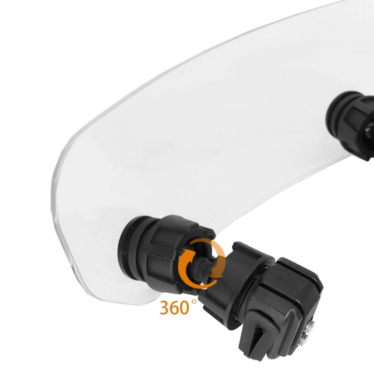 Motorcycle Modification Heightened Adjustable Windshield(Transparent)