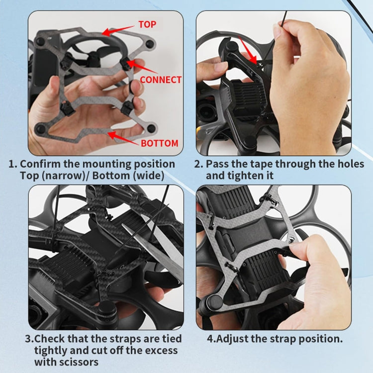 For DJI Avata 2 RCSTQ Chassis Armor Carbon Fiber Lightweight Protection Crash Bumper - free shipping - PMC Jewellery - Order now!